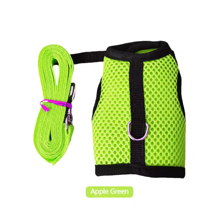 Correa de Malla Suave para Mascotas Pequeñas Conjunto de Correa y Correas para Conejos, Hamsteres, Cobayas Suministros para Mascotas - 1