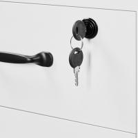 Cajonera de Escritorio Móvil con 2 Cajones Organizador de Archivos A4 Seguro y Llave - details 15