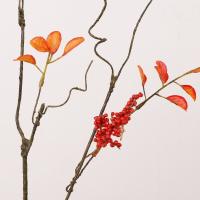 Hoja de arce roja Artificial de 84cm, planta de hoja de otoño elegante de plástico, rama de hoja de arce falsa hecha a mano, decoración para el hogar y la Oficina - details 2