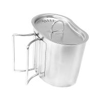 Camping Pot Stainless Steel with Lid Steaming Pot for Hiking Backpacking BBQ