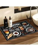 Almohadilla de drenaje de barro de diatomeas para máquina de café, estera de drenaje de goma suave, antideslizante, súper resistente al desgaste, mantel individual para lavar platos, 1 ud. - details 6