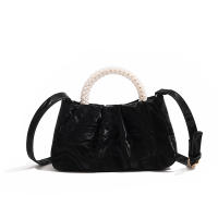 Bolso 2025 nueva moda de moda redonda perla portátil plisado nube bolsa nicho temperamento hombro bolsa de mensajero - details 0