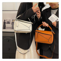 Bolso de mano con patrón de lichi, bandolera de hombro, gran capacidad, geométrico, rompecabezas francés, nuevo - details 10
