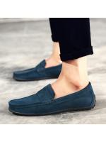 Mocasines para Hombres Suela de Goma, Detalles de Costura, Estilo Casual - details 1