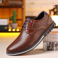 Zapatos casuales de cuero para hombres, gran tamaño de cuatro estaciones, novedad de 2024 - details 2