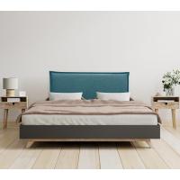 Cabecero de Lino Natural Liso con Ribete Cabezal Tapizado Cama Dormitorio Moderno Top Trending (Beige, 160cm (Camas 150/160)) - details 3