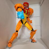 Samus Aran juego de bloques de construcción, minifiguras DE ACCIÓN DE VIDEOJUEGOS, figuras para amigos que aman el juego - details 1