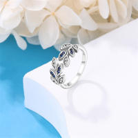 Anillo de Plata Esterlina 925 con Zirconia de Estrella de Copo de Nieve - details 11