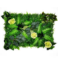 40*60CM césped Artificial planta decoración flor Artificial glicina flor decoración Panel valla pared flor artificial - details 6
