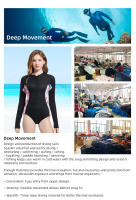 Bikini de neopreno de 1,5 MM/3MM para mujer, traje de buceo y medias de manga larga, traje de buceo a prueba de Sol para surf y esnórquel - details 11