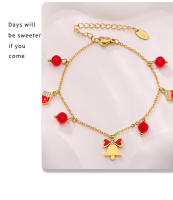 Maple inoxidable ZIRCON Árbol de Navidad Colección de Navidad collar Colgantes pendientes pulsera juego adecuado para Niñas accesorios Elegantes - details 9