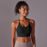 Top de mujer, cuello de chaleco Hai Yuga, decoración triul, deportes con espalda bonita, Top corto a prueba de golpes para - details 20