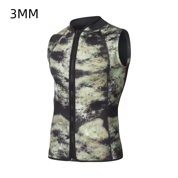 Top de traje de neopreno sin mangas, chaleco de buceo dividido, canoa, surf, kayak, Sauna, 3mm, nuevo - 1
