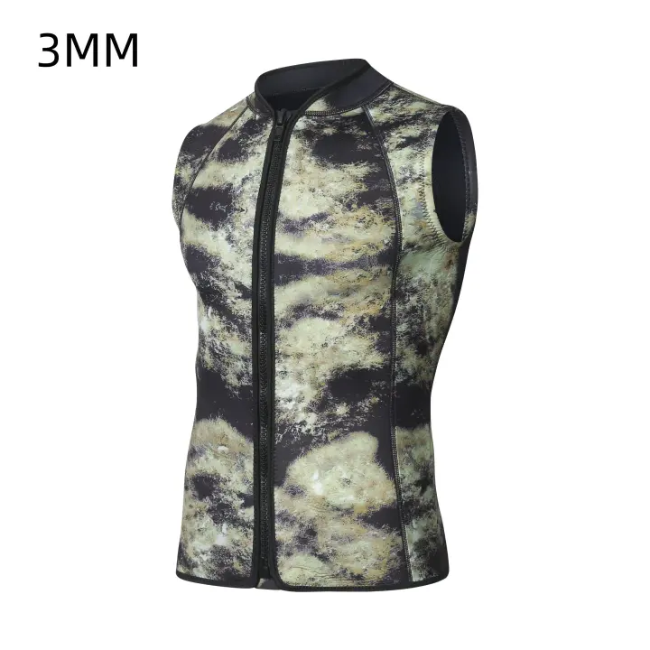 Top de traje de neopreno sin mangas, chaleco de buceo dividido, canoa, surf, kayak, Sauna, 3mm, nuevo - 1