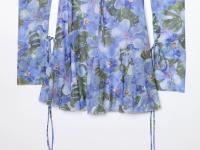 Ropa de mujer europea y americana, vestido de malla de seda estampado popular, falda con tirantes para mujer - details 7