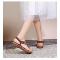 Sandalias Mujer 2025 con Cristales y Plataforma |   Tira en Dedo para Verano, Diseño Elegante y Fresco para Playa y Ciudad - details 10