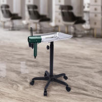 Carro de peluquería de altura ajustable con ruedas, carro de trabajo, tatuaje, accesorios para salones, Spas - details 10