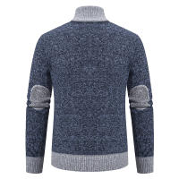 Otoño Invierno hombres comodidad cuello alto abrigo Casual moda al aire libre polar suéter grueso nuevo sólido comodidad mantener caliente Tops - details 2