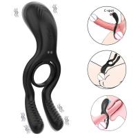 Vibrador Juguetes sexuales para adultos para pareja Vibradores de anillo vibratorio masculino 12 vibraciones Estimulador de clítoris del punto G 18+ - details 1