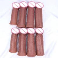 Leten Extender Realistic Condom Delay Ejaculation Sleeve Dick Male Dildo Sex Toys for Men Adult Erotic Goods - details 12