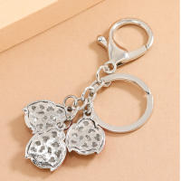 Llavero Creativo De Mariposa Para Mujer Adorno De Bolso Con Cristales Moda Llavero De Zinc Aleación Metal Dorado Plata Regalo Para Amiga - details 4