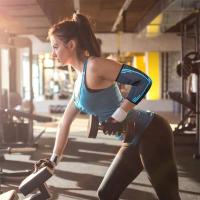 Coderas transpirables para levantamiento de pesas, entrenamiento, soporte para brazos, coderas deportivas, protector de brazo, béisbol, softbol, manga de compresión para codo - details 6