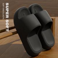 Zapatillas de baño unisex Toboganes con almohadilla de nube, sandalias planas de verano, zapatos de plataforma gruesos, chanclas antideslizantes para interiores - details 1
