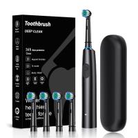 Cepillo de dientes eléctrico de cabeza redonda giratorio para adultos, cepillo de dientes sónico para el hogar, carga USB, limpieza - details 2