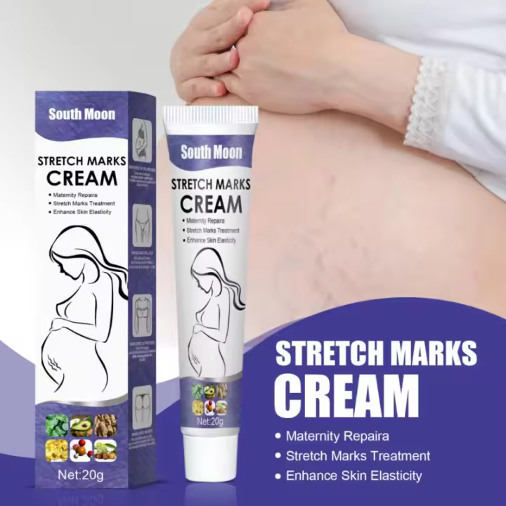 Crema para eliminar estrías de maternidad, crema para eliminar estrías, cuerpo, glúteos, marcas de pecho, cuidado de la piel, crema eliminadora de cicatrices elásticas antiantejas efectiva - 1
