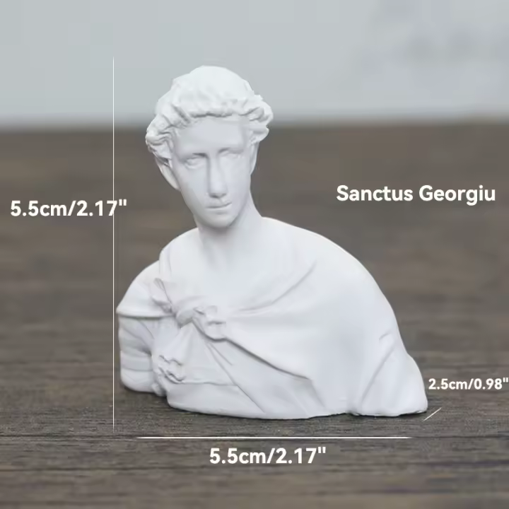 Estatua de escultura de busto de David Venus Mozart, héroe de diosa de la mitología griega, modelo de práctica de boceto de yeso, decoración de habitación - 1