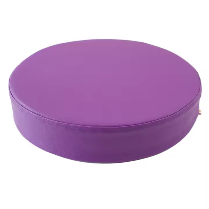 Práctico cojín redondo de cuero de estilo japonés, cojín tapizado lavable suave, impermeable, grueso, cojín para suelo, balcón - 1