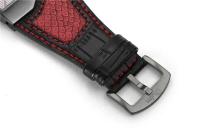 Reloj Oulm de marca de doble movimiento de lujo de primera calidad, Relojes de cuarzo para hombre, correa de cuero deportiva, reloj de pulsera militar para hombre, reloj de regalo informal - details 7