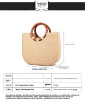 Bolso tejido redondo Pa Half Japan Southeast Asian City Leisure Resort Beach - details 5