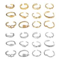 Anillos de dedo descalzos abiertos geométricos para mujer, joyería de moda para pie, pierna, playa, corazón, pluma, 12 unidades por juego - details 3