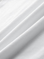 Primavera verano europeo y americano simple blanco manga corta suelta camiseta cuello redondo media manga poliéster versión ligera top - details 3