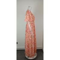 Vestido Elegante con Estampado Pastoral y Cuello en V para Mujer, Estilo Nuevo 2025, Ajustado a la Cintura - details 21
