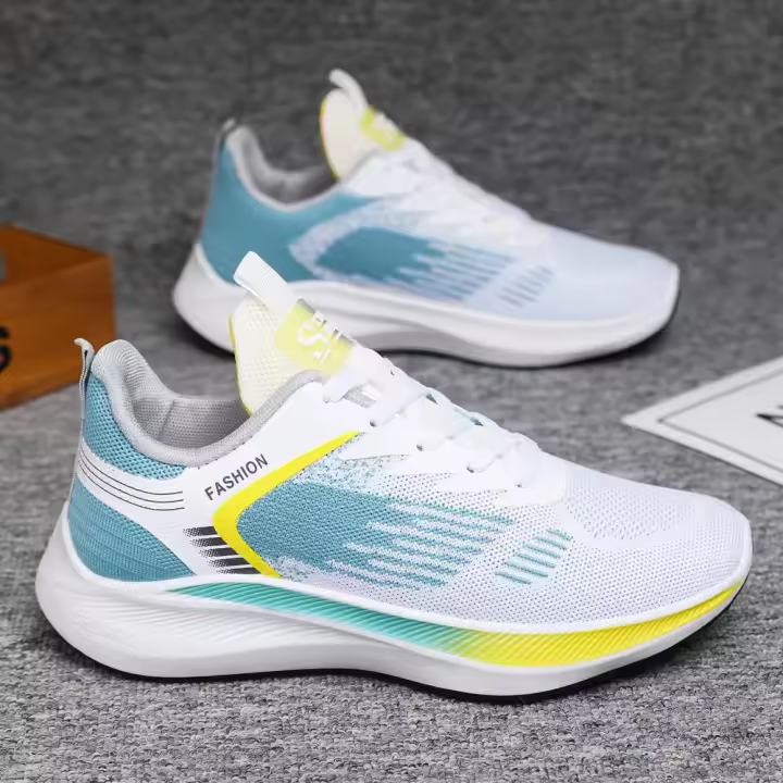 Zapatos de hombre primavera nuevos zapatos de malla zapatos deportivos tejidos con mosca de moda zapatos para correr al aire libre de moda versión coreana zapatos casuales transpirables - 1