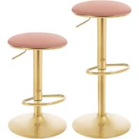 Altura ajustable entre 60 y 80,5 cm, sillas altas giratorias 360 °   con Asiento de Terciopelo para Comedor, - details 0