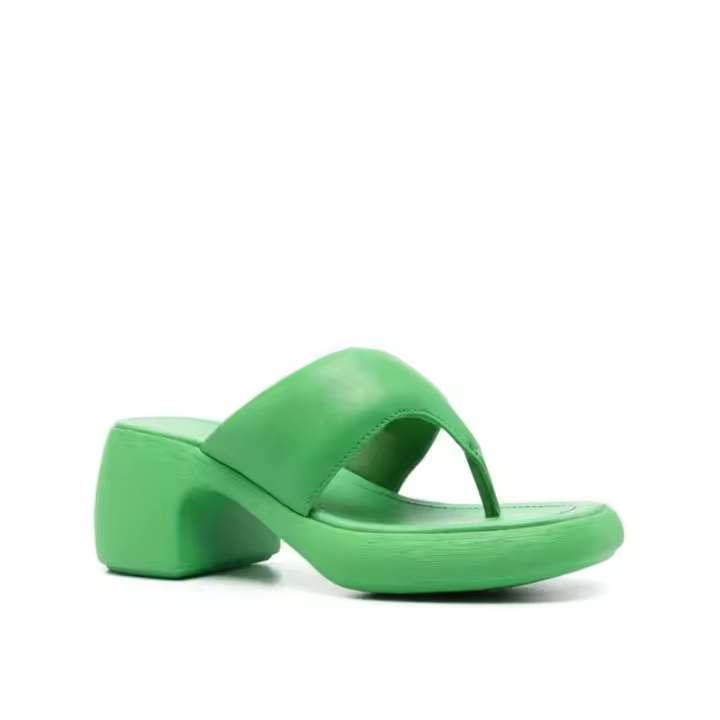 NOVEDAD DE VERANO 2024, zapatillas planas unisex de EVA, chanclas blancas y negras, tacones altos de suela gruesa, plataforma deslizante informal, mula - 1