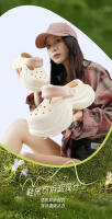 Xiaoman Zapatos con agujeros en la cintura para mujer, novedad de verano, súper populares, versátiles, suela gruesa, aumento de altura, antideslizantes, informales - details 12