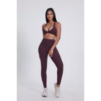 Pantalones de yoga sin costuras de diseño personalizado, cintura alta, control abdominal, leggings para correr y hacer ejercicio, pantalones de entrenamiento multicolor - details 5