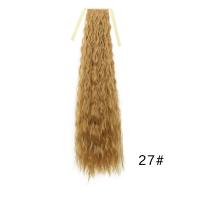 Peluca de cola de caballo afro rizada permanente de maíz, extensión de cola de caballo, cola de caballo larga ondulada y rizada ombre, postizo de cola de caballo natural esponjoso para mujeres - details 10