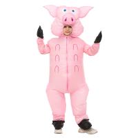 Disfraz de cerdo adorable para niños y adultos, traje de Anime, vestido de Mascota, disfraces de Cosplay para fiesta de Halloween, hombre, mujer, niño, niña, nuevo - details 1