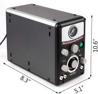 GraverMax Máquina de grabado de joyería neumática de doble extremo de 400-8000 RPM - Sistema profesional de ajuste de piedra y grabado de metal con puntas de cambio rápido 220 V - details 5