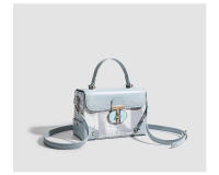 Bolso cuadrado pequeño de textura premium, bolso de mujer con patrón de cocodrilo, bolso de hombro de moda, bolso de mujer informal, versátil, de color contrastante - details 9