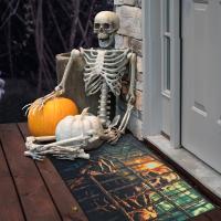 Felpudo de Terror Divertido, alfombra de Halloween, impresión de Terror 3D, estera de Puerta de Payaso para decoración de halloween - details 4
