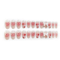 Kit de uñas de gel Classy Heart, kit de manicura de dedos artificiales para bricolaje en casa, pegamento largo - details 4