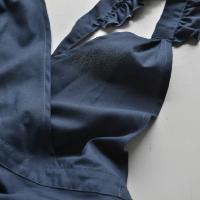 Delantal de floristería impermeable y duradero, delantal de jardinería de algodón elegante, ajustable con bolsillo, delantal de cocina para cafeterías - details 4