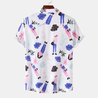 Camisa de manga corta para hombre, Camisa ajustada con estampado de flores fragmentadas, serie CS, primavera y verano, 2024 - details 114