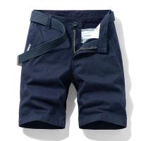 Pantalones cortos de algodón tácticos lisos informales de verano para hombre, pantalones cortos transpirables para correr al aire libre para hombre - details 3